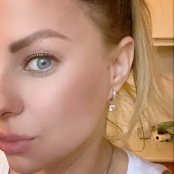 925 Silver Zircon Diamond Earrings - Picture 8 of 16